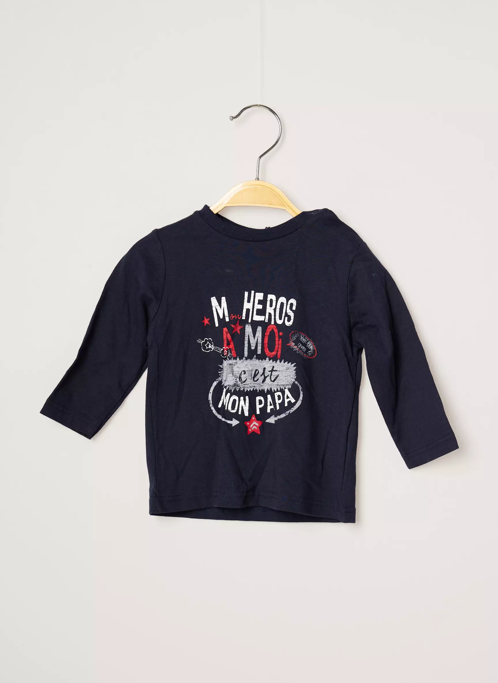 3 Pommes Tshirts Garcon couleur bleu