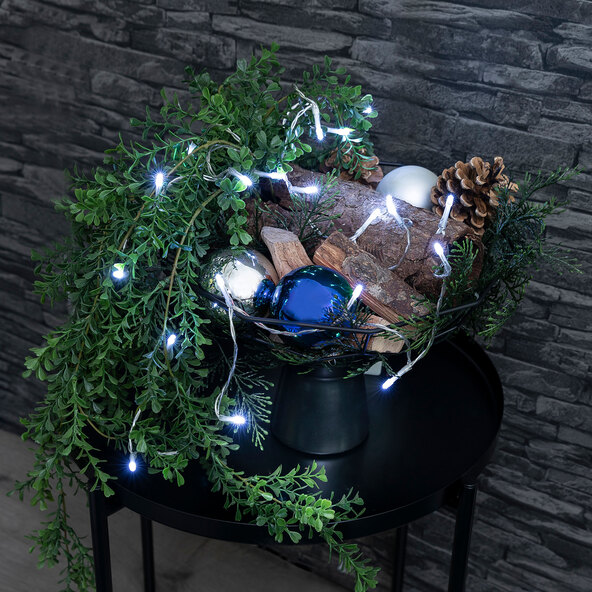 LED-Lichtsortiment, Lichterkette, kaltweiß, 2er Set