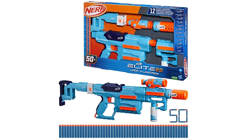 Hasbro - Nerf Elite 2.0 Lock N Load Pack