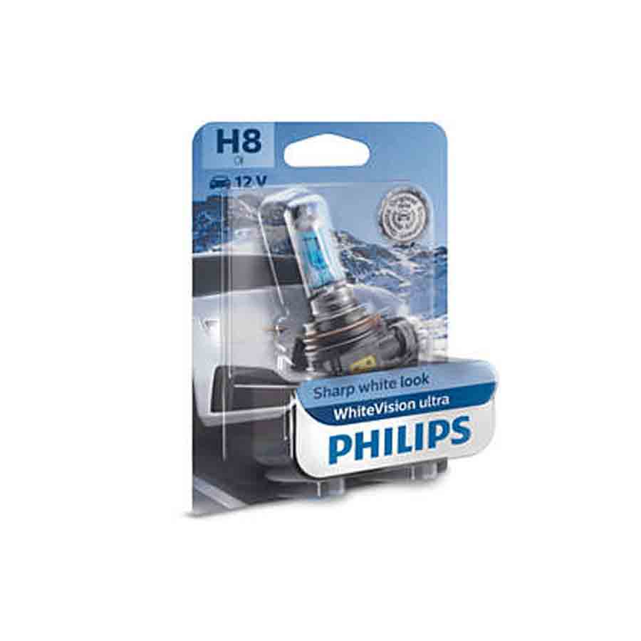 Philips White Vision Ultra H8 Halogenlampe, 1 Stück - ATU