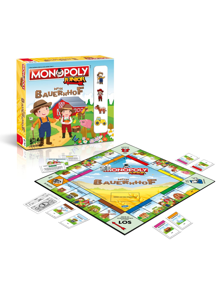 Winning Moves Monopoly Junior - Mein Bauernhof Brettspiel in bunt günstig kaufen onesize