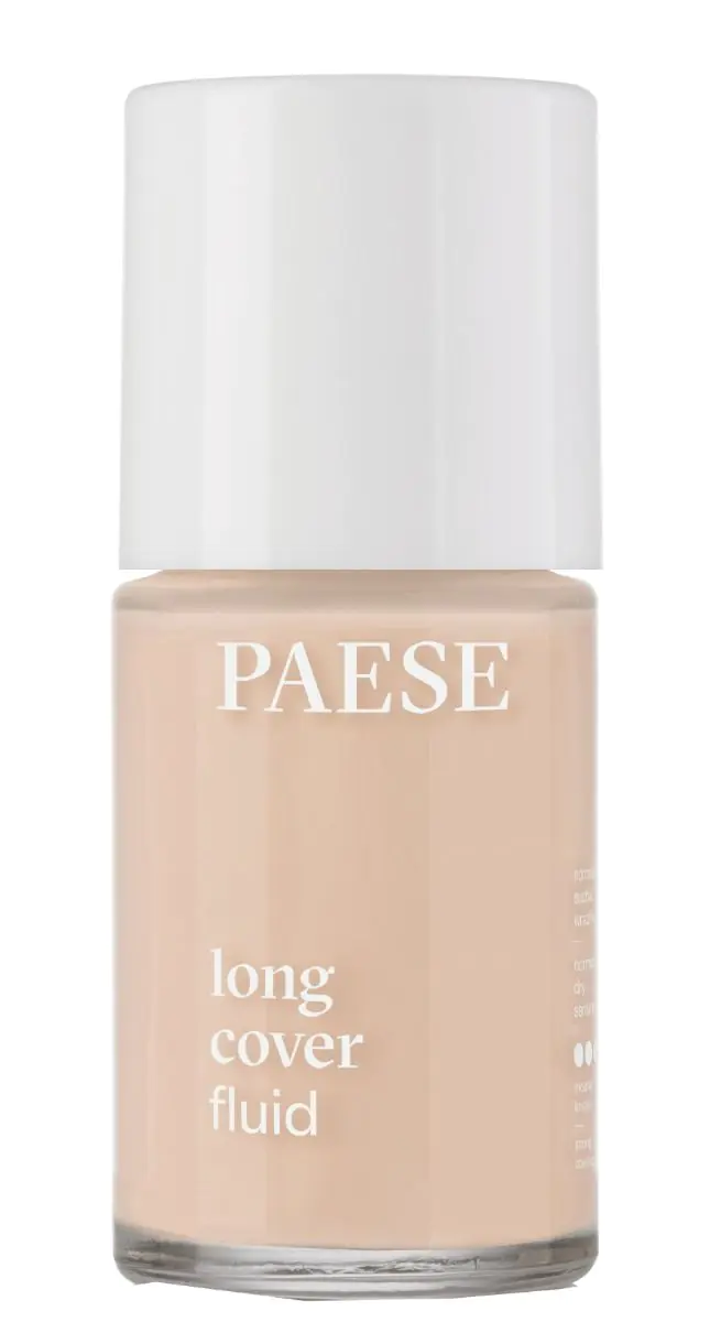 „Paese Long Cover“ skystas matinį efektą suteikiantis makiažo pagrindas, 01 šviesiai smėlio spalvos