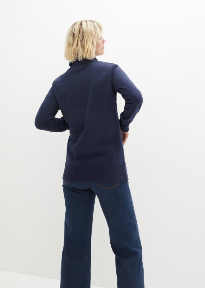 Sweatshirt, Schalkragen mit Kuschelfleece