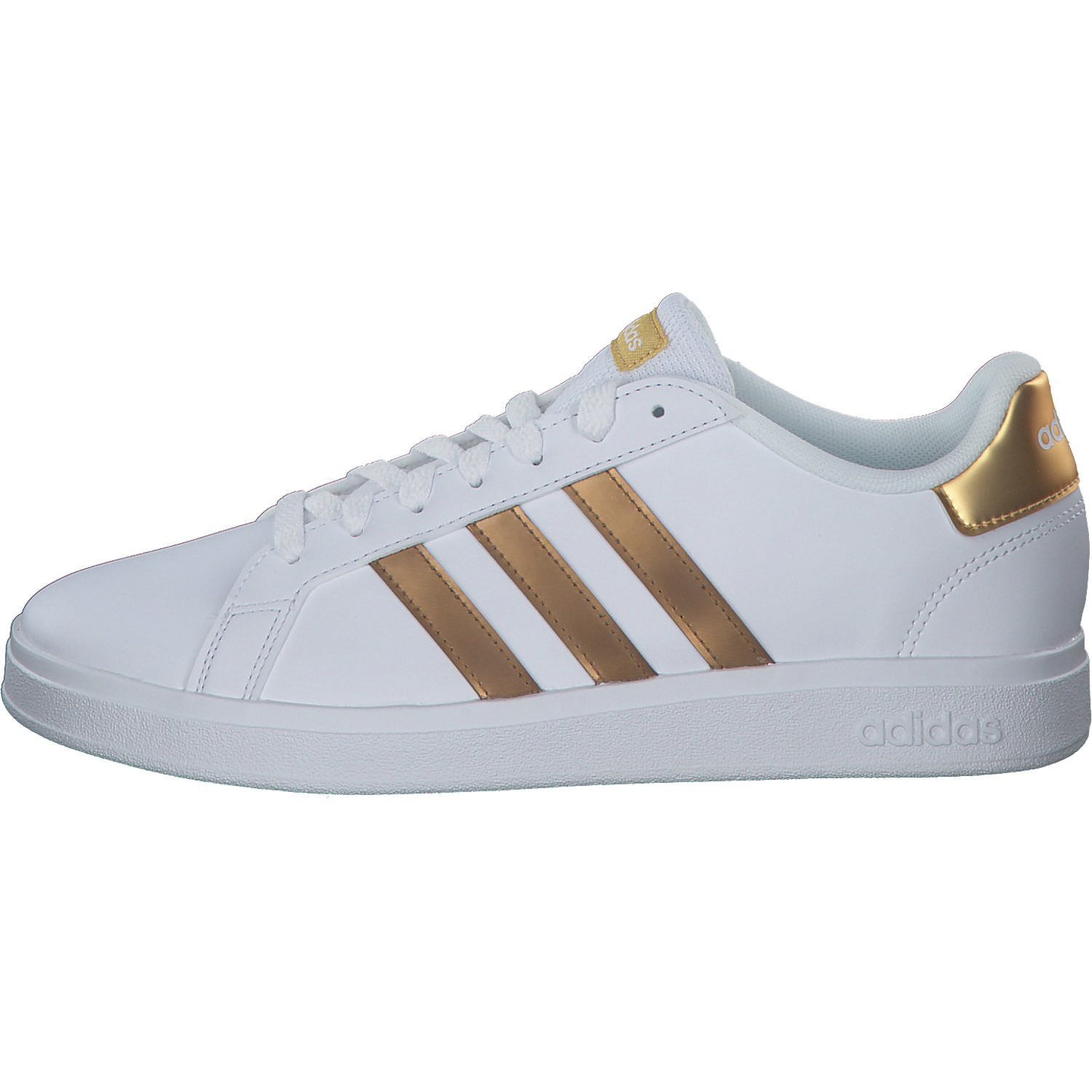Adidas Grand Court 2.0 K, Schnürschuhe, Damen, ftwr white/ftwr white/matte go