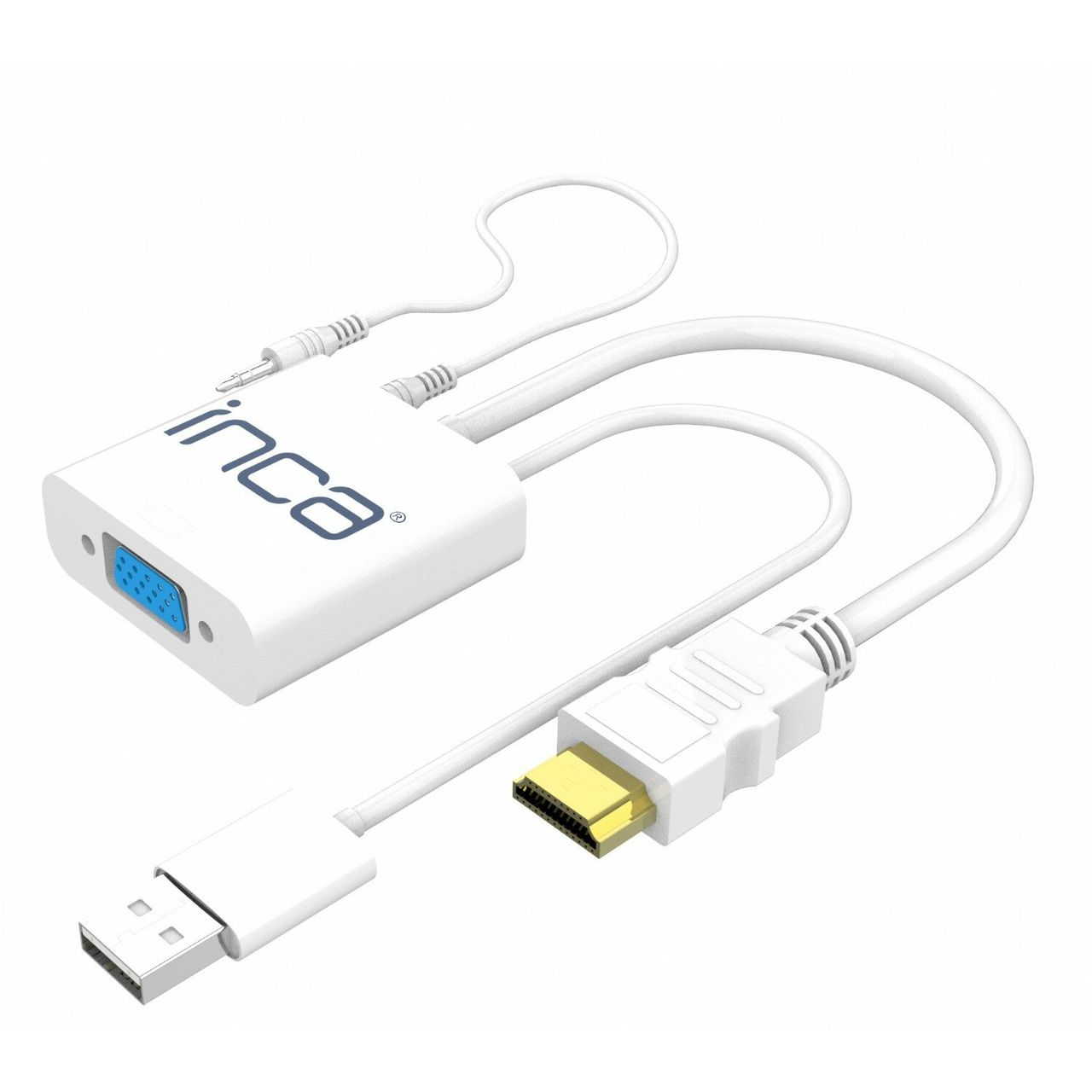 Inca VGA zu HDMI Konverter mit USB- und Audiokabeln – Optimieren Sie Ihre Bild- und Sounderfahrung