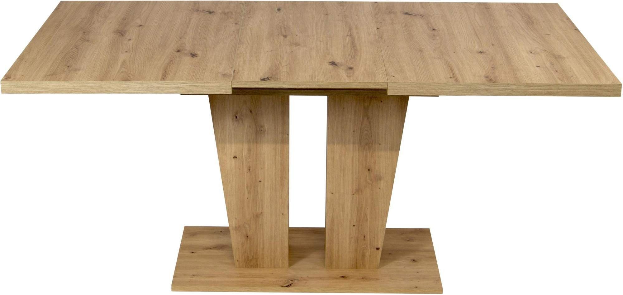 Trendmöbel24 Eckbankgruppe Eckbank Eckbankgruppe MANZANO 157x197 cm - Tisch Verona Artisan Eiche, (4-tlg)
