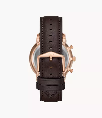 Fossil Uhr Chronograph Neutra Leder braun