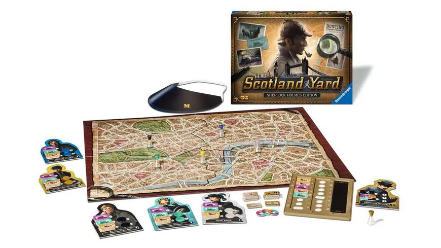 Ravensburger Spiel - Scotland Yard: Sherlock Holmes Edition - Das kultige Detektivspiel für 2-6 Spieler ab 10 Jahren