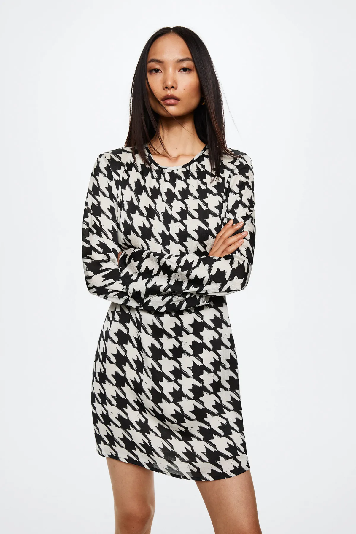 MANGO  Schwarzes Damenkleid 37023841