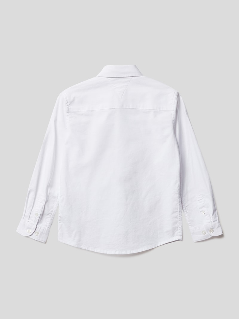 Hemd mit Button-Down-Kragen in weiß