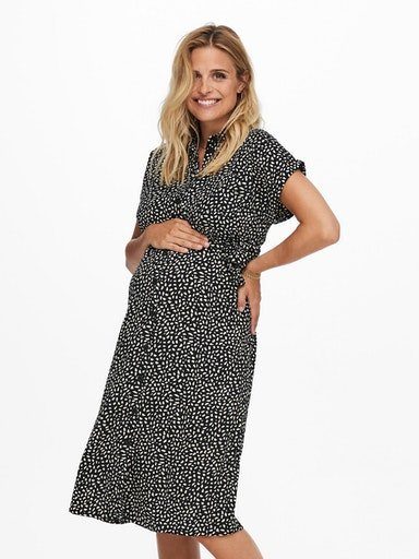 ONLY MATERNITY Umstandskleid OLMHANNOVER S/S SHIRT DRESS WVN NOOS