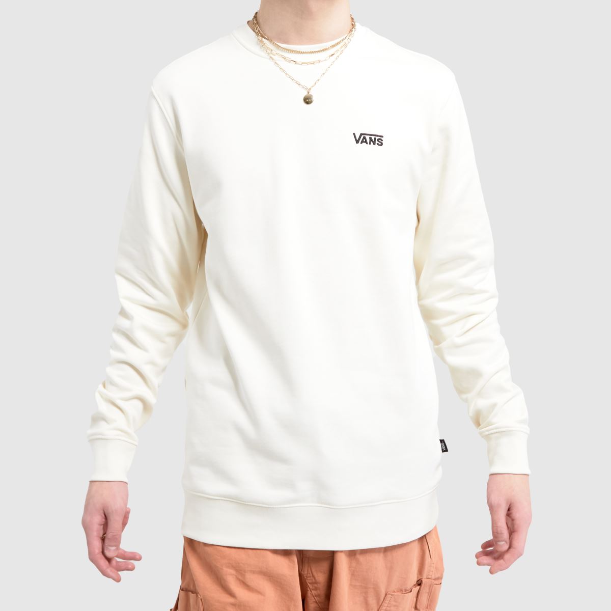 Vans – Core Basic – Vit sweatshirt med rund hals