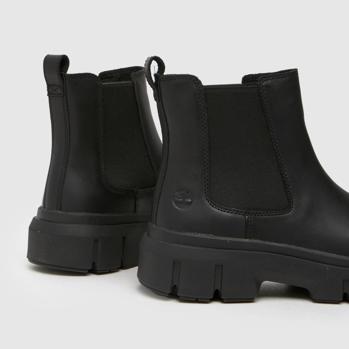 Timberland – Svarta chelsea-stövlar i grått