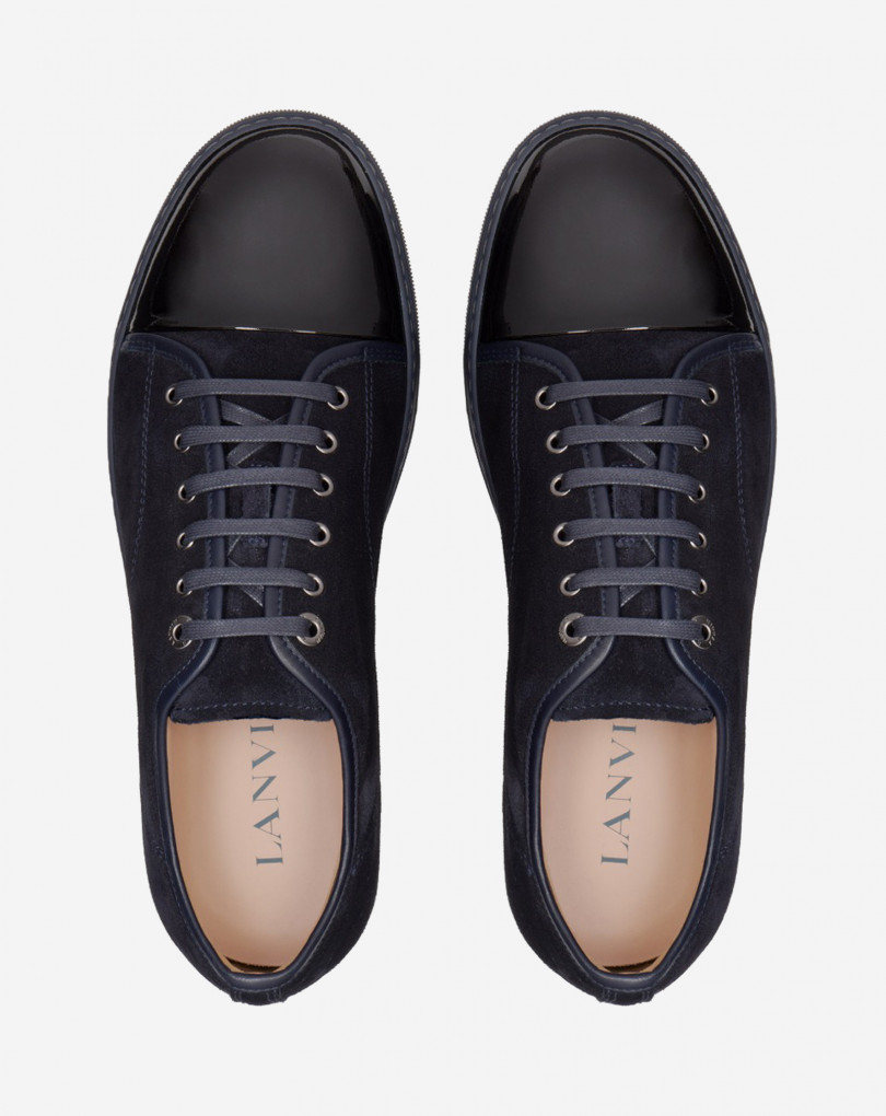 SNEAKERS DBB1 EN SUEDE ET CUIR VERNIS