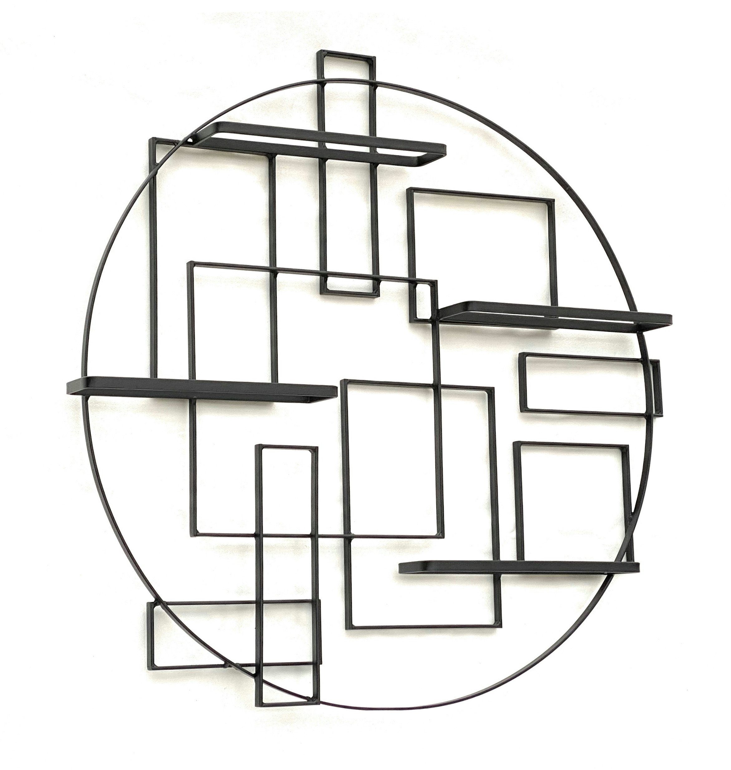 DanDiBo Weinregal DanDiBo Weinregal Metall Schwarz Wand 