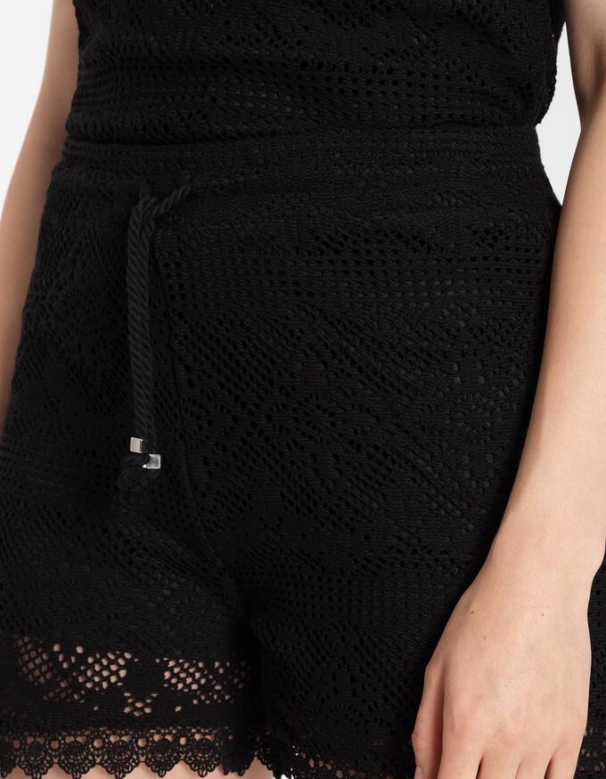 Damen Shorts - Häkelspitze