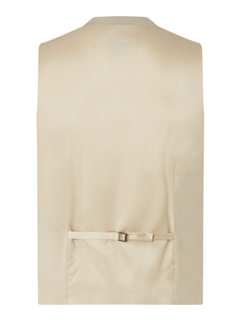 Weste mit Knopfleiste Modell 'Monopoli' in beige