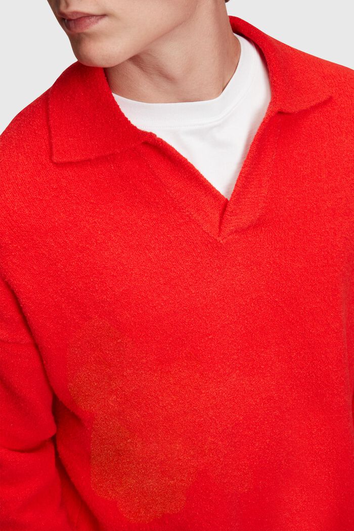 Pullover mit Polo-Kragen