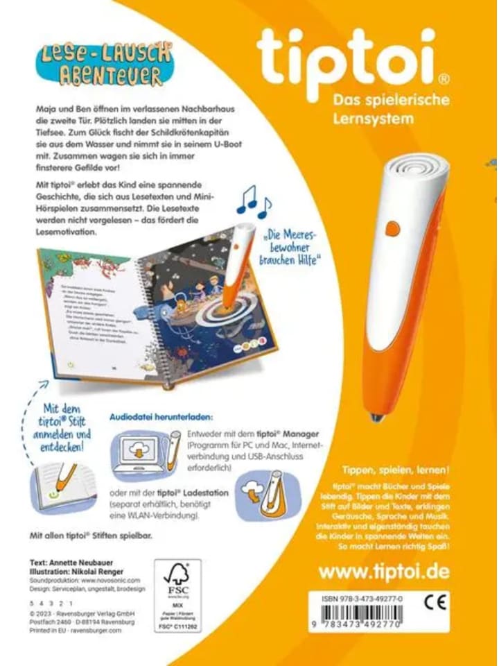 Ravensburger tiptoi® Lese-Lausch-Abenteuer - Tiefsee günstig kaufen onesize