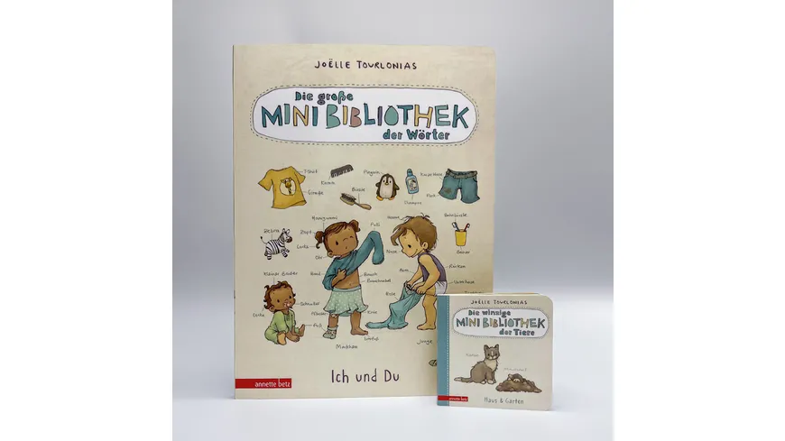 Die winzige Mini-Bibliothek der Tiere - 6 Mini-Pappbilderbücher im Schuber (Die große Mini-Bibliothek der Wörter)