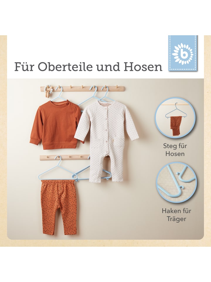 Bieco Spielwaren Kleiderbügel Kinder 16 St Trend blau in Trend Blau günstig kaufen onesize