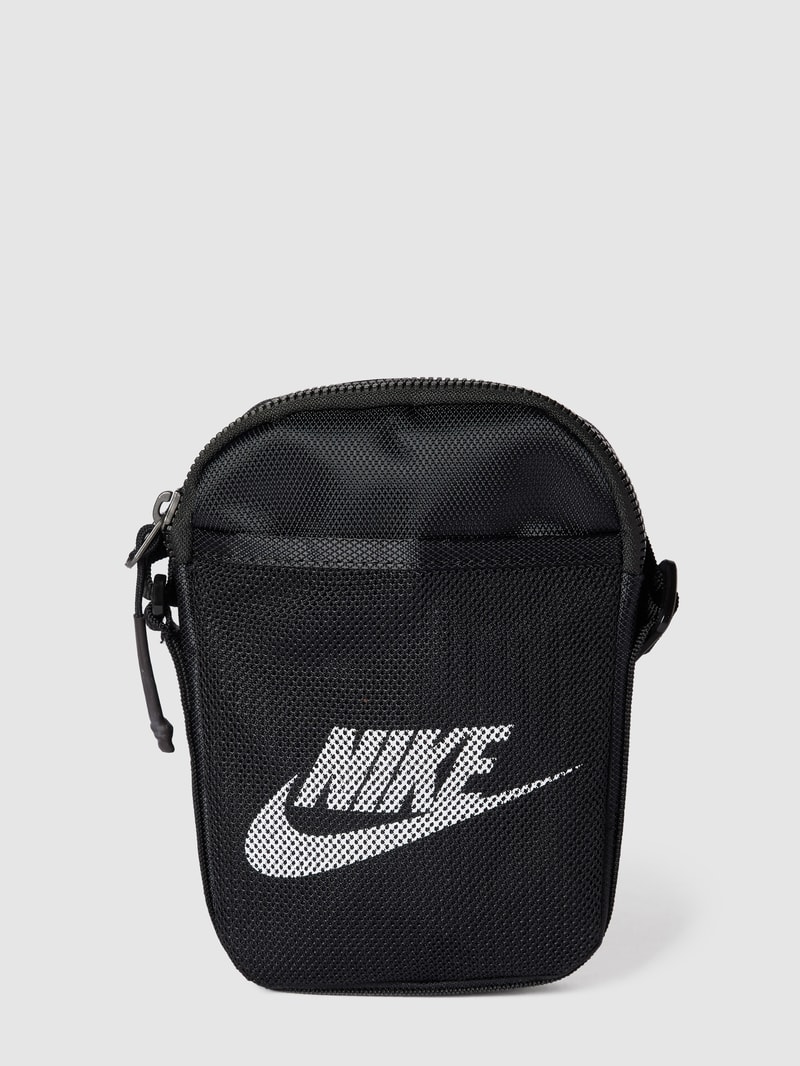 Micro Bag mit Label-Print in schwarz