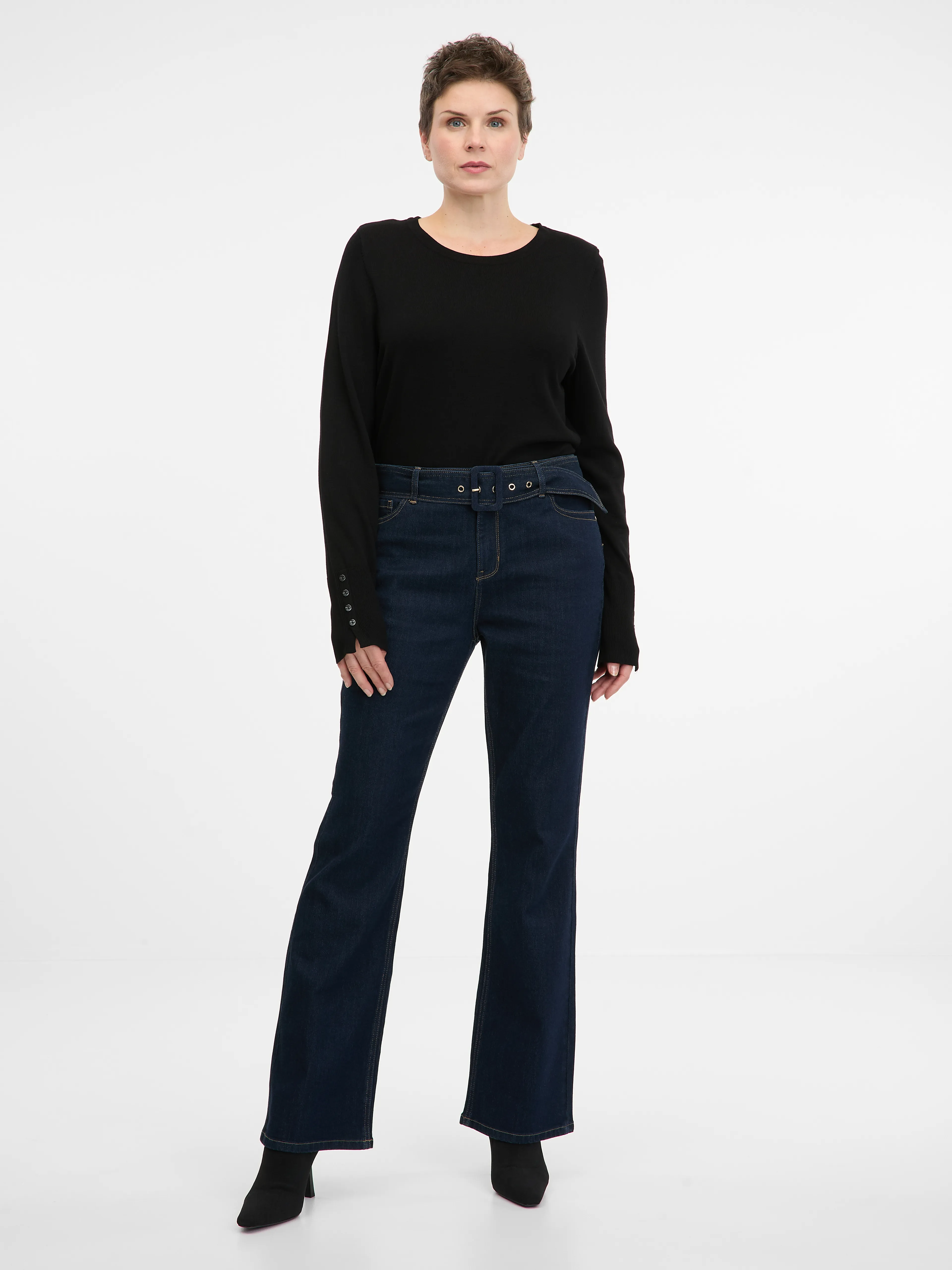 Schwarzer leichter Damen-Pullover ORSAY