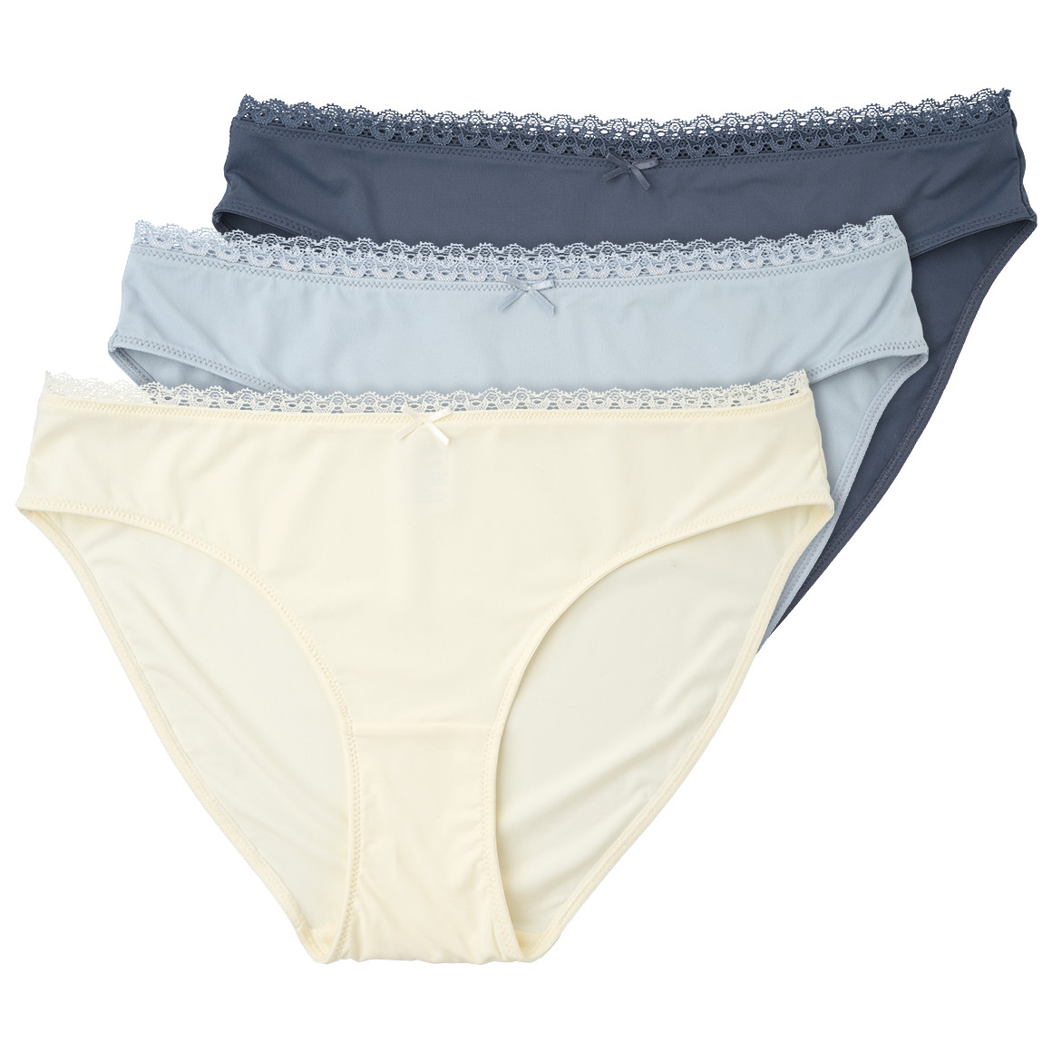 3 Damen Slips mit Spitze