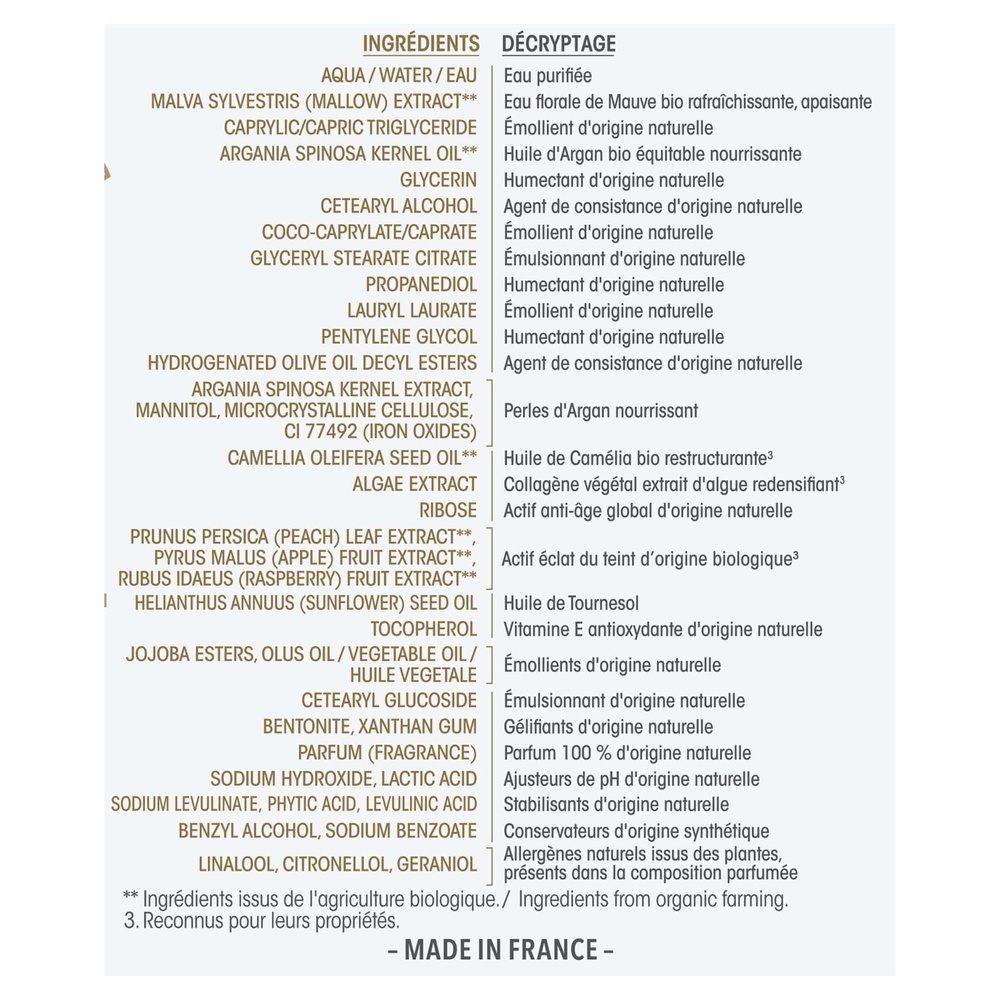 LÉA NATURE SO BiO étic Crème nutritive Perles d'Argan, Précieux Argan Peaux Matures Crème nutritive