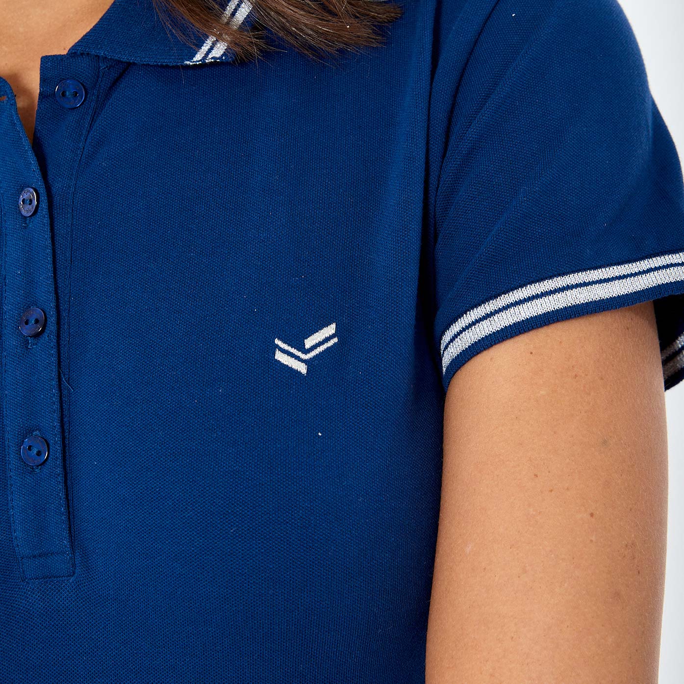 JULE   Polo bleu Femme
