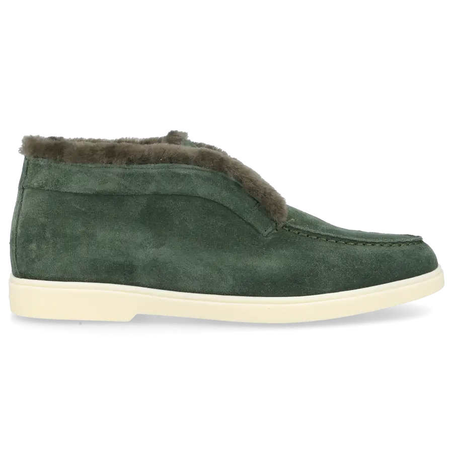 Santoni - Stiefeletten DESERT BOOT Veloursleder - grün