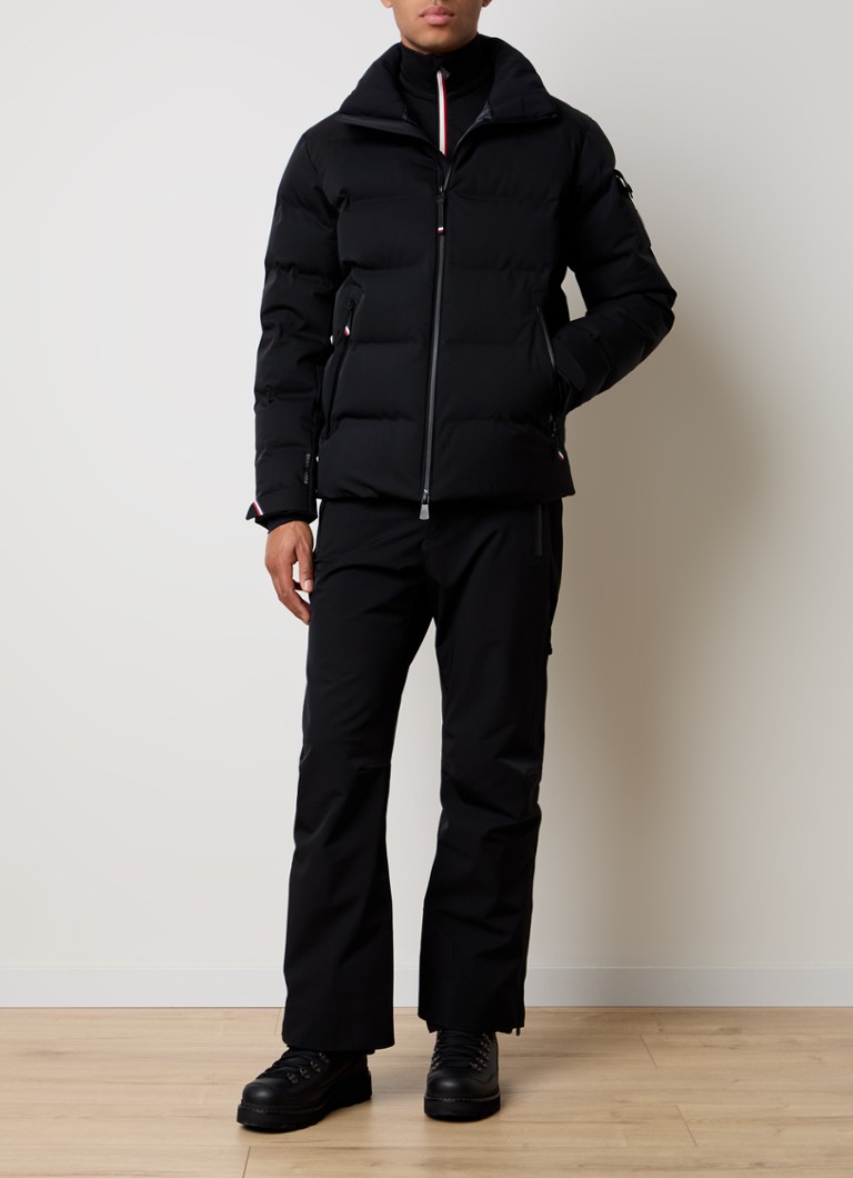 Pantaloni de schi Moncler cu croială dreaptă și buzunare cu fermoar