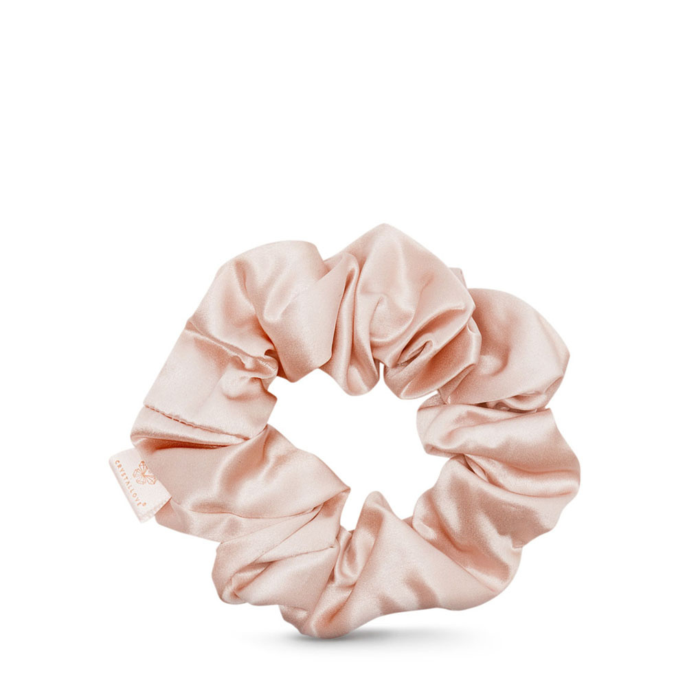 crystallove CRYSTALLOVE Silk scrunchie - gold