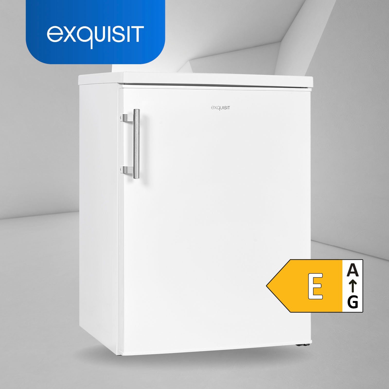 exquisit Kühlschrank KS18-4-H-170E weiss, 85,0 cm hoch, 60,0 cm breit