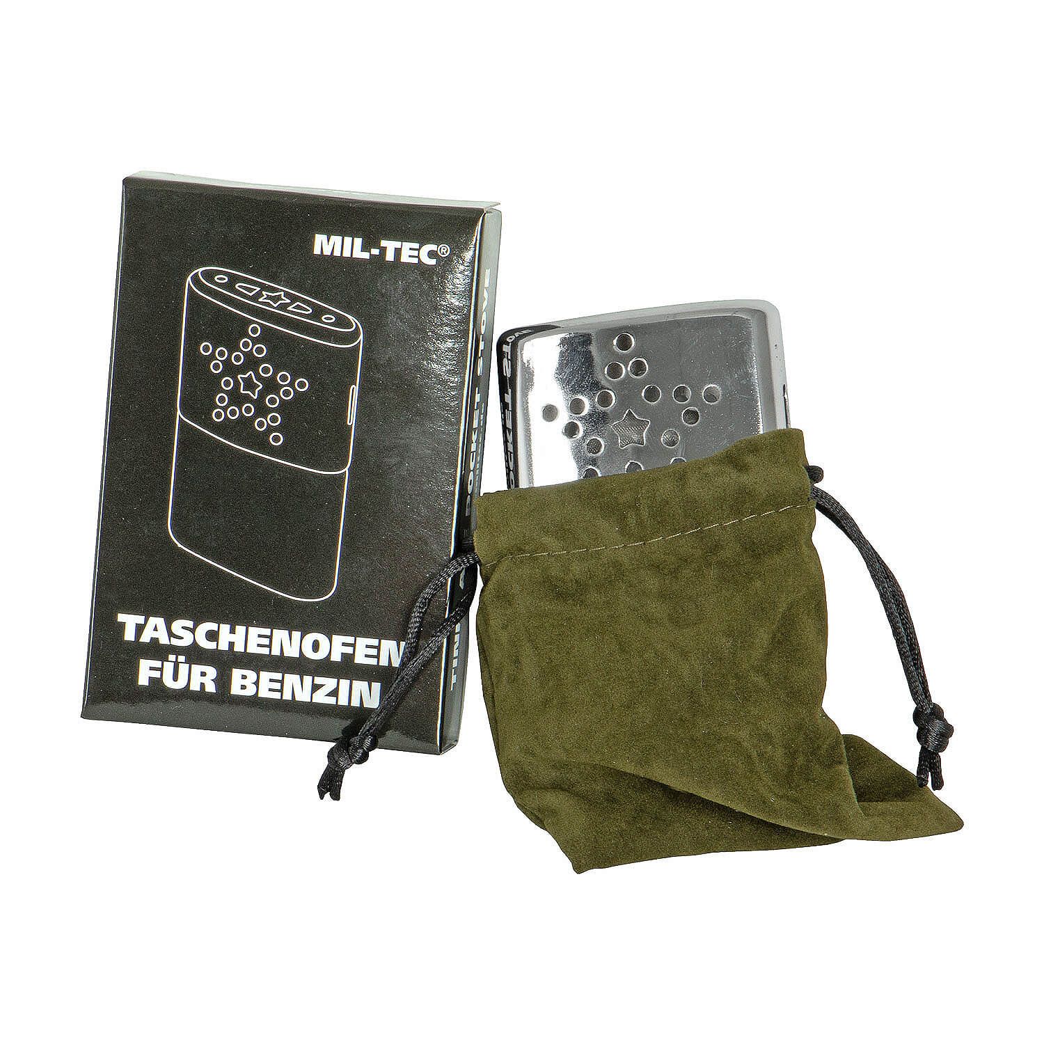Taschenofen für Feuerzeugbenzin