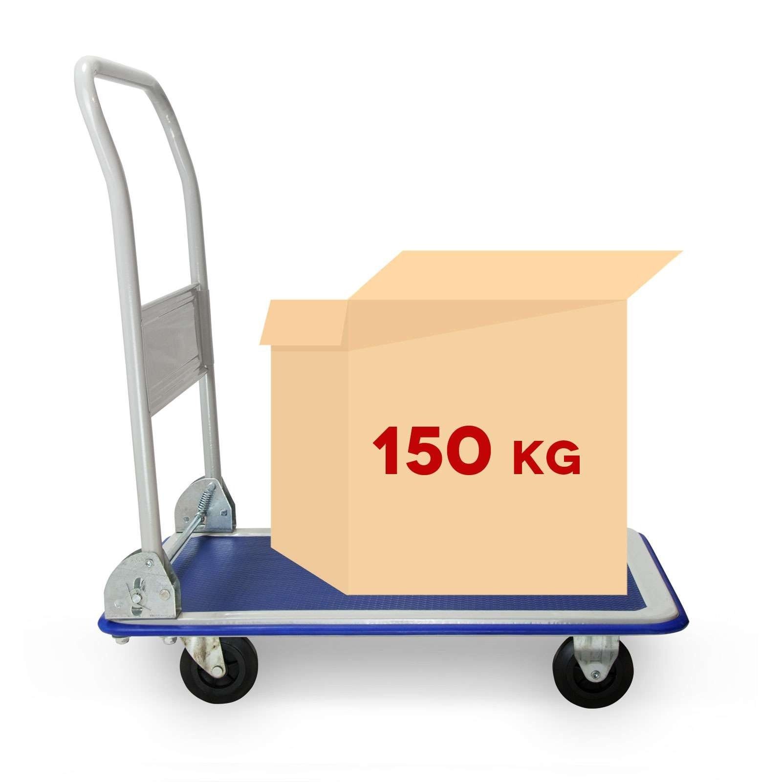 Grafner Transportwagen Grafner® Plattformwagen Tragkraft 150kg Transportwagen Lagerwagen Transportkarre in Premium Qualität, Transportfläche 82 x 47 cm, Tragkraft max. 150 kg