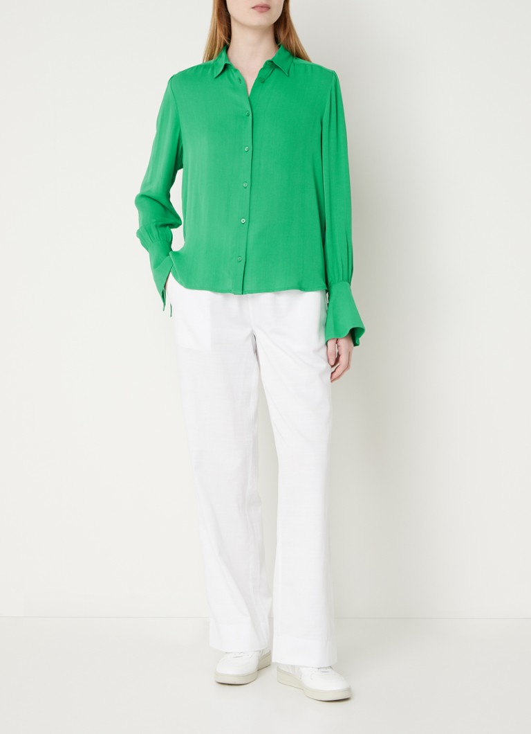 French Connection  Cecile blouse met trompetmouw