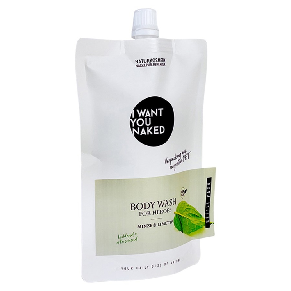 I WANT YOU NAKED Menthe & Citron Vert For Heroes Body Wash Gel douche