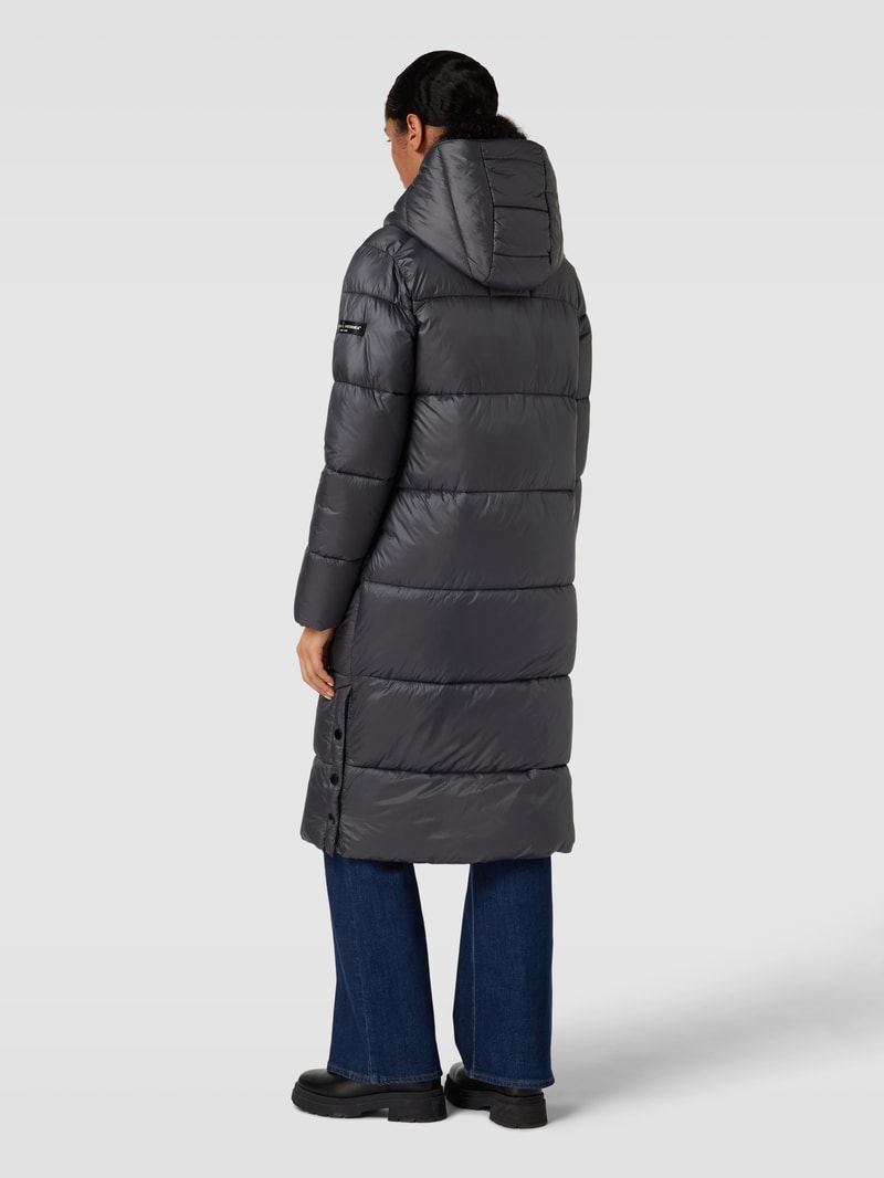 Steppmantel mit Kapuze Modell 'SHELLY' in anthrazit