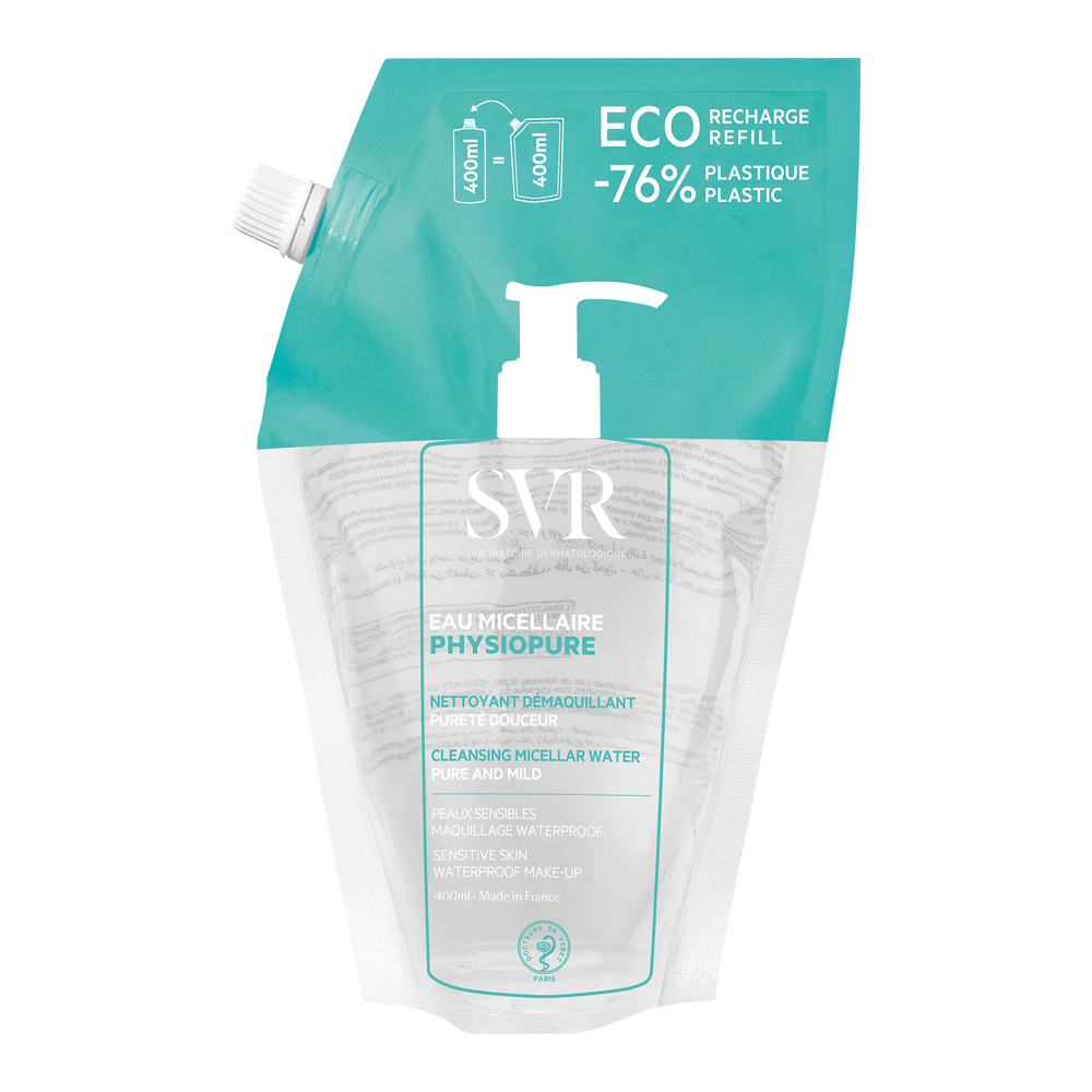 laboratoires svr Physiopure Eau Micellaire Refill 400ml Démaquillant et Nettoyant