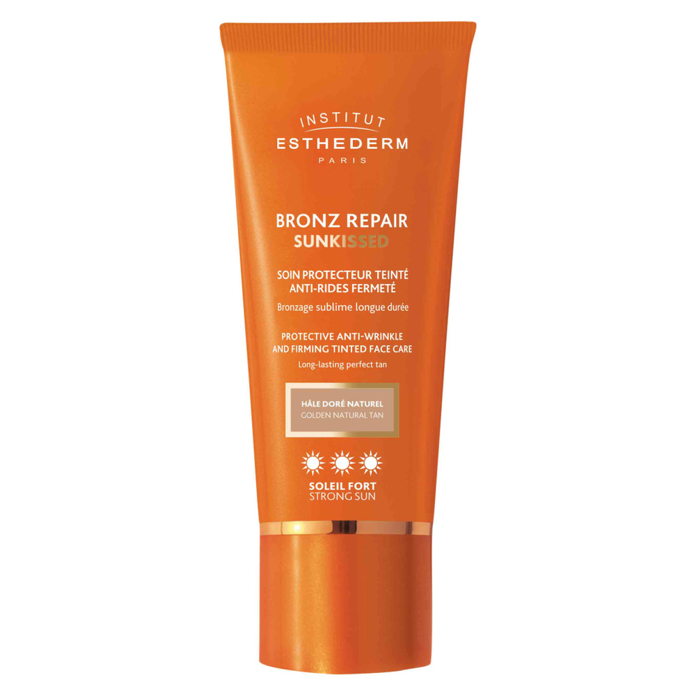 Institut Esthederm BRONZ REPAIR SUNKISSED Soin Protecteur Teinté Anti-Rides Fermet é Soleil Fort