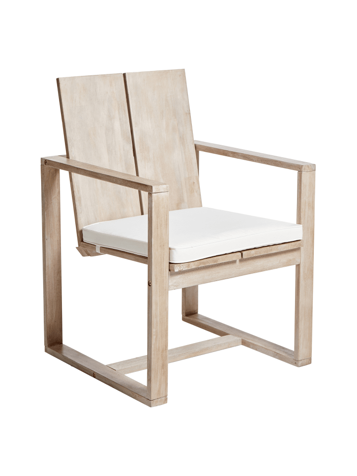 Beliani 7-tlg Gartentisch Set AZZANELLO in Heller Holzfarbton/Weiß günstig kaufen onesize