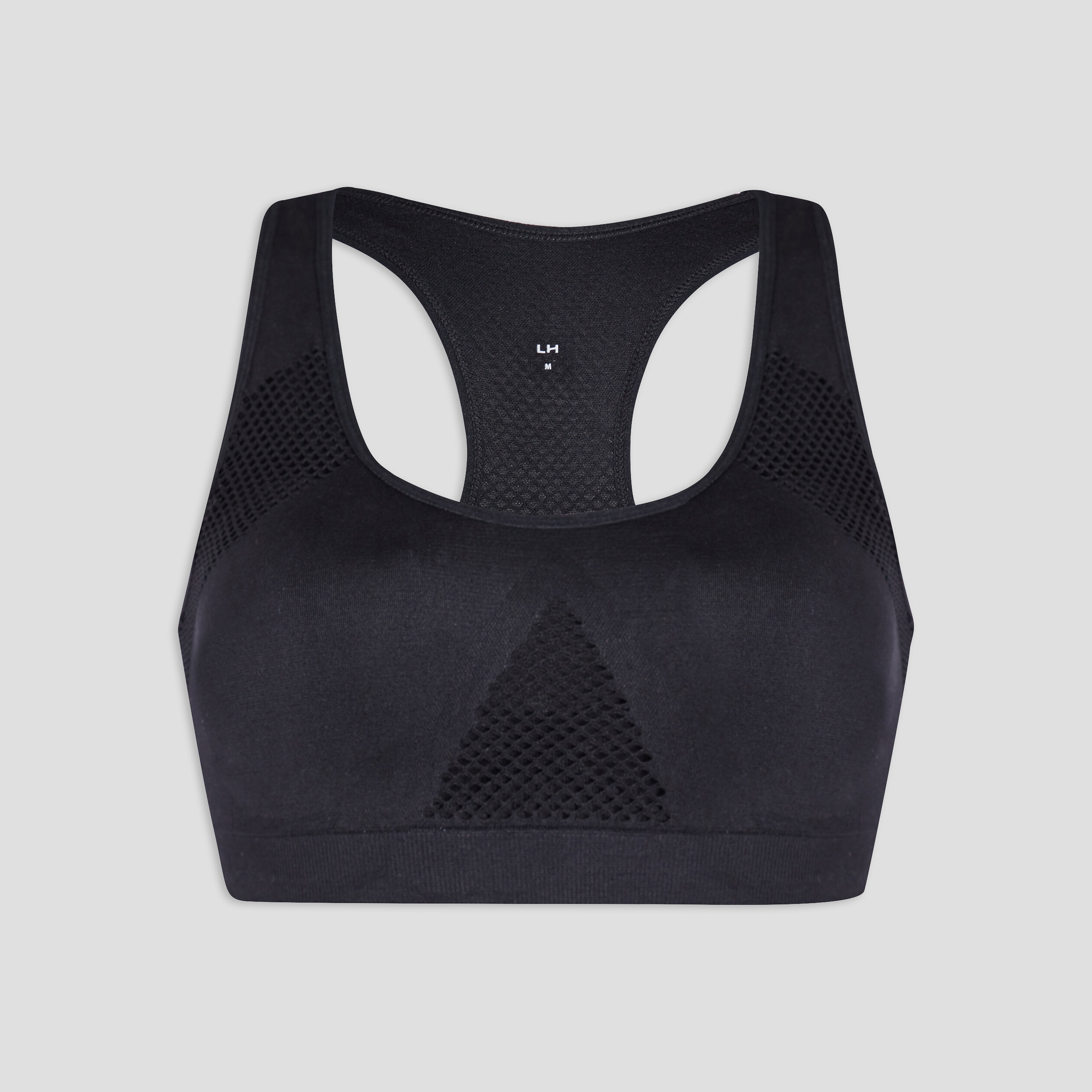 Brassière microfibre dos nageur noir femme | La Halle