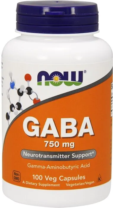 Now Foods Gaba 750 mg капсуле