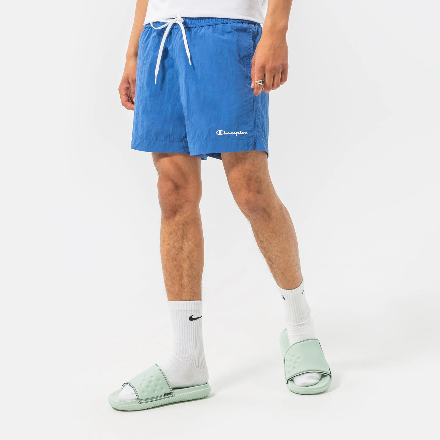 CHAMPION SHORTS BEACHSHORT Blau