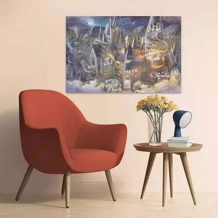 Puzzle 3000 Teile - Hogwarts Castle Cutaway