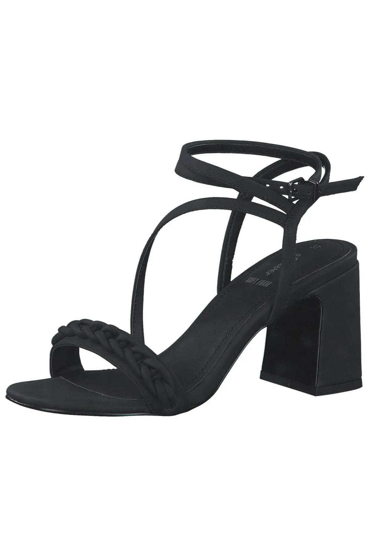 s.Oliver  Sandalette - Schwarz - Blockabsatz