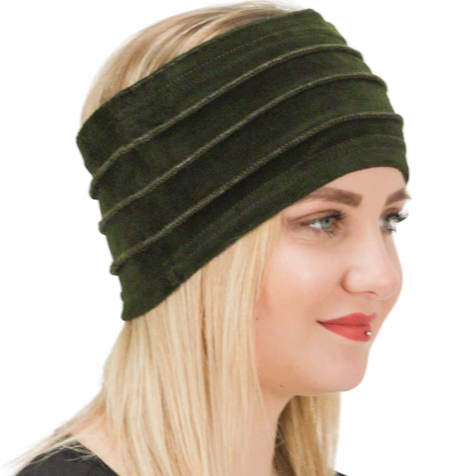 KUNST UND MAGIE Ohrenwärmer Ohrwärmer Dread Tube Damen Stirnband Samt in verschiedene Farben Fair
