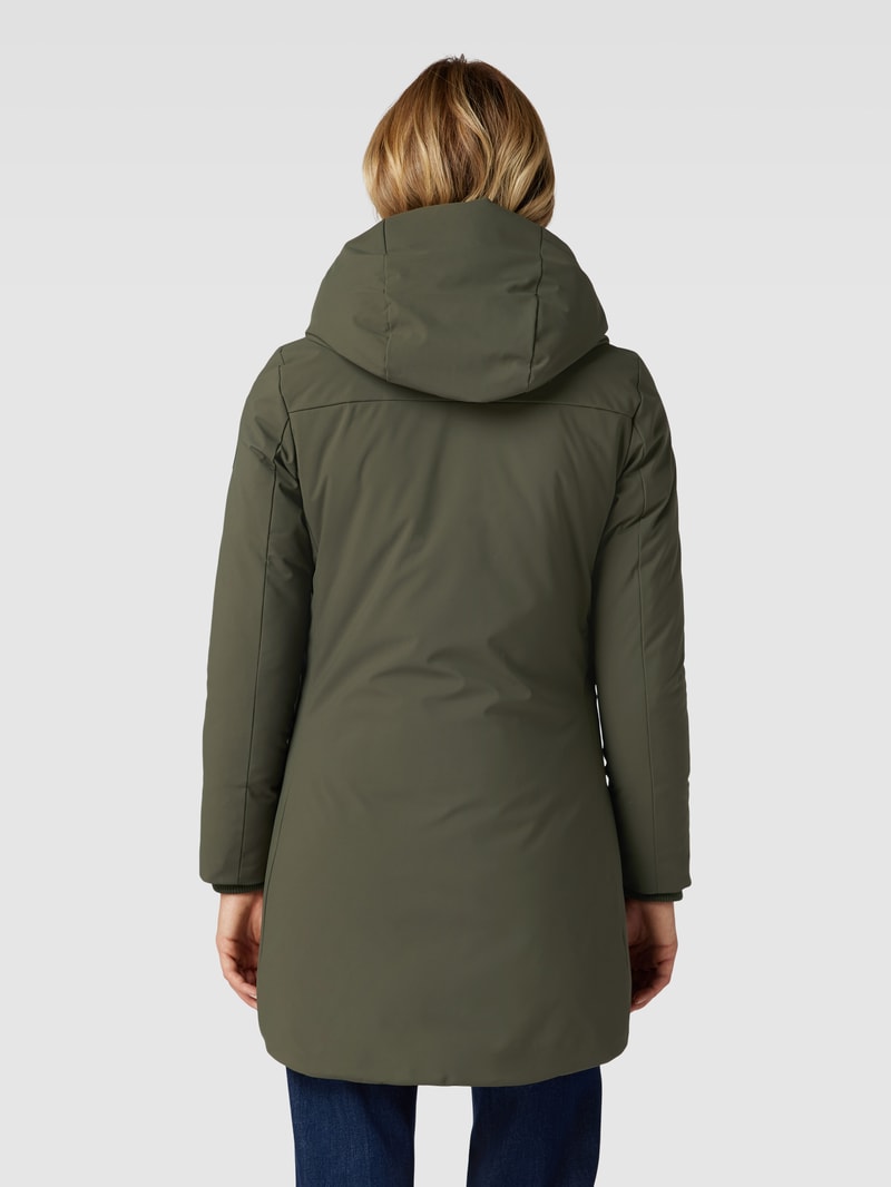 Parka mit Label-Patch Modell 'NELLIE' in khaki