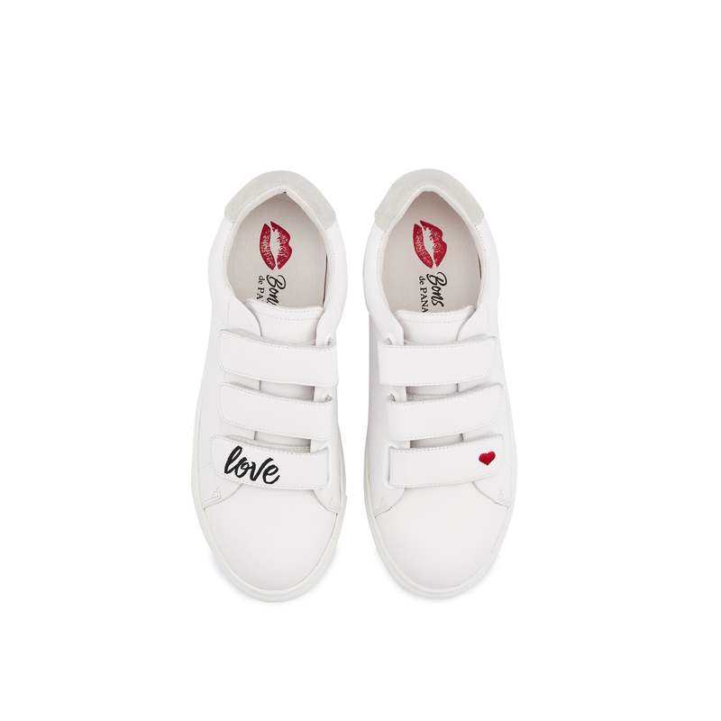 Baskets en cuir Edith love